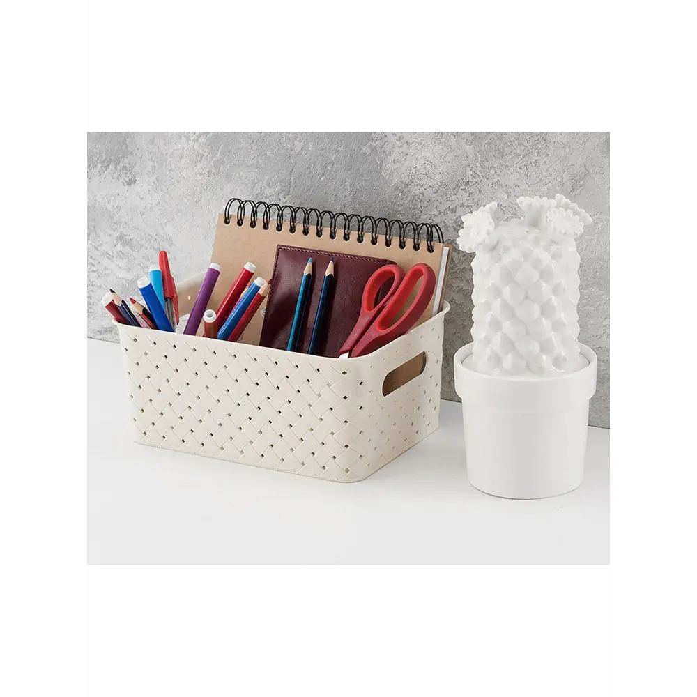 Фото 3 Корзина Violet 811901-3 17.50x18.50x24 см полипропилен цвет латте/темно-коричневый 3 шт Фото 3 Корзина Violet 811901-3 17.50x18.50x24 см полипропилен цвет латте/темно-коричневый 3 шт