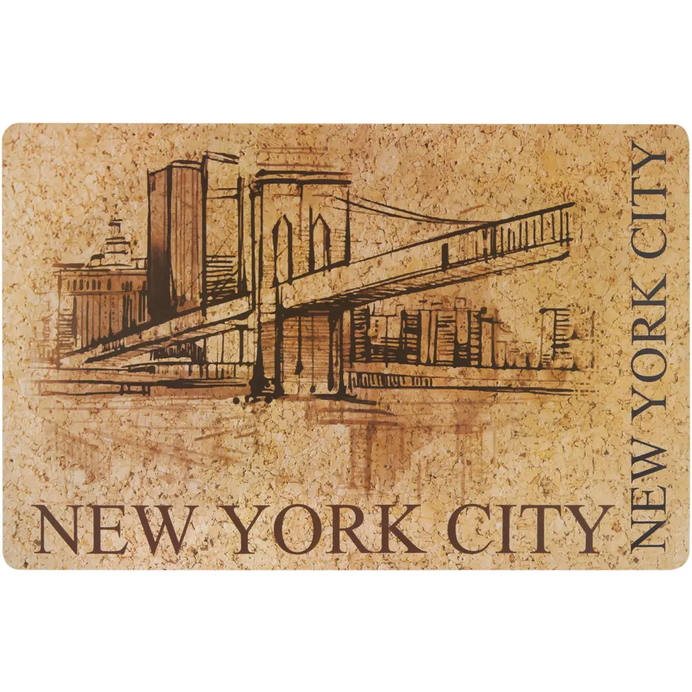 Фото Салфетка New York пробка 44x28.5 см Фото Салфетка New York пробка 44x28.5 см