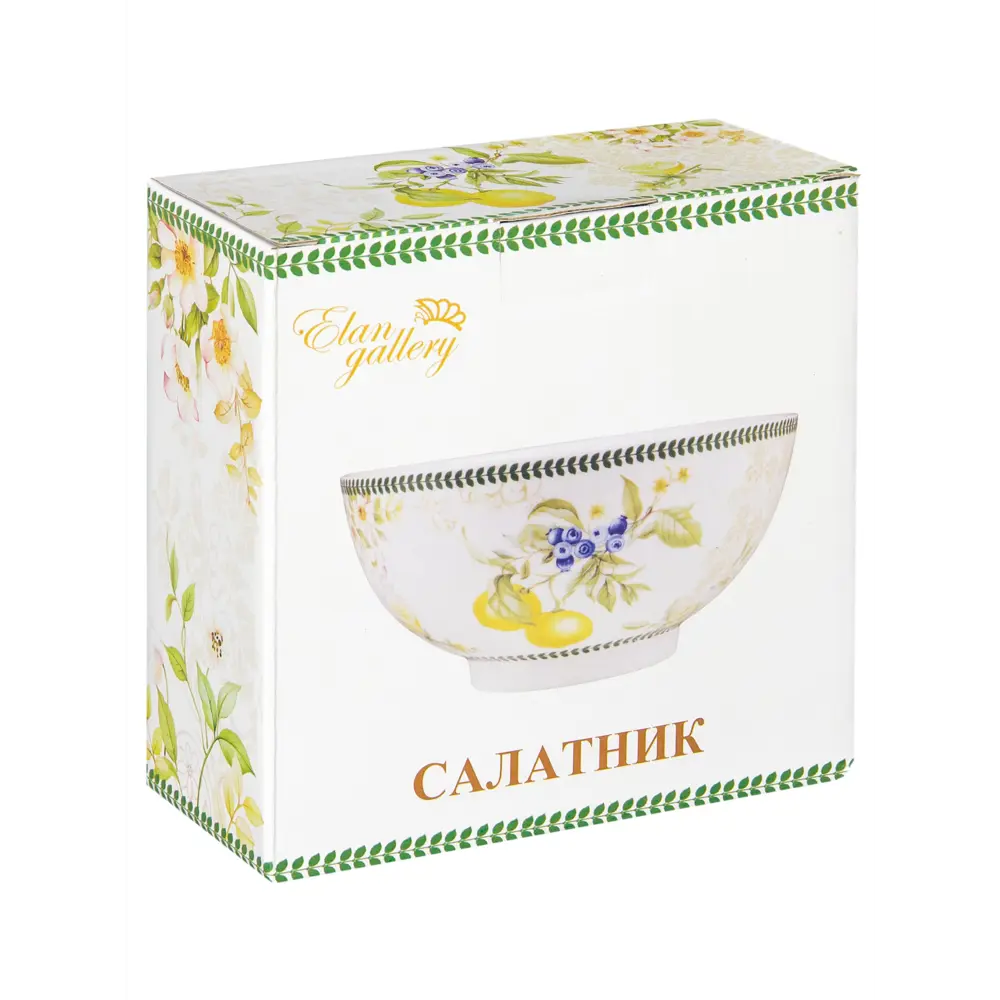 Фото 3 Салатник Elan Gallery "Лимоны" New Bone China 15x15x7 см 700 мл Фото 3 Салатник Elan Gallery "Лимоны" New Bone China 15x15x7 см 700 мл