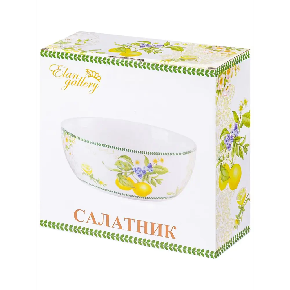 Фото 8 Салатник Elan Gallery "Лимоны" New Bone China 20х20х7.5 см 1.7 л Фото 8 Салатник Elan Gallery "Лимоны" New Bone China 20х20х7.5 см 1.7 л