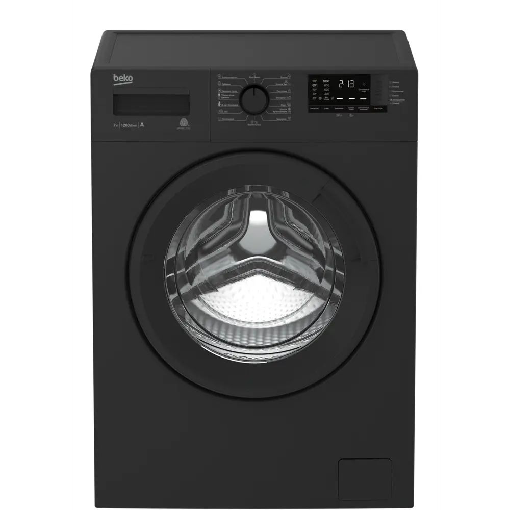 Фото Стиральная машина Beko WDN73612XAA 60x84x45 см, 7 кг, цвет антрацит Фото Стиральная машина Beko WDN73612XAA 60x84x45 см, 7 кг, цвет антрацит