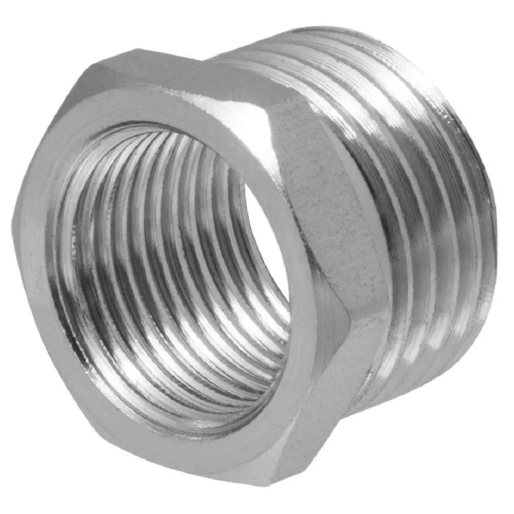 Фото 2 Футорка MPF 1/2"x3/8" наружная-внутренняя резьба латунь Фото 2 Футорка MPF 1/2"x3/8" наружная-внутренняя резьба латунь