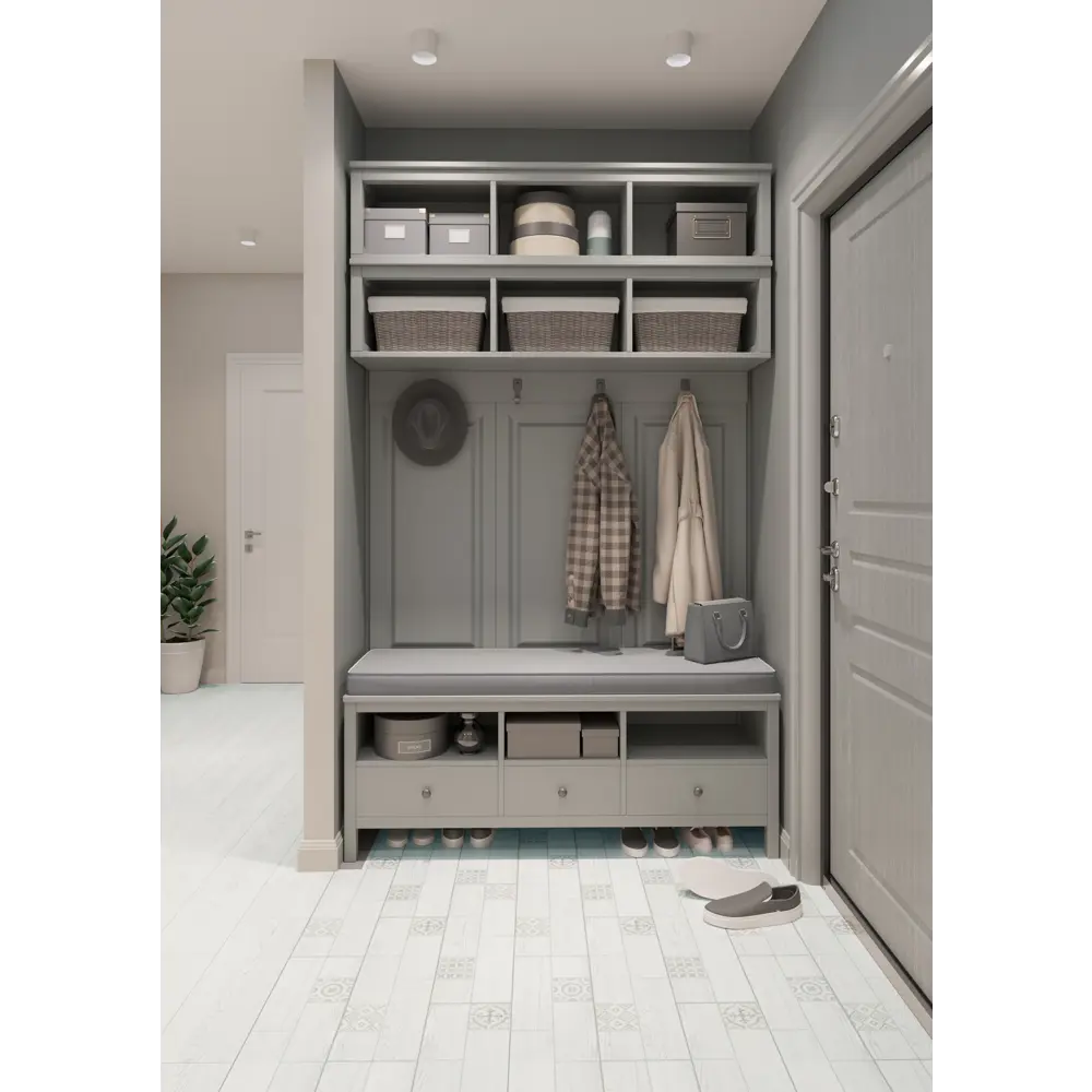 Фото 7 Керамогранит LB Ceramics Брюгген 20x60 см 0.96 м² цвет белый/серый/серебристый
