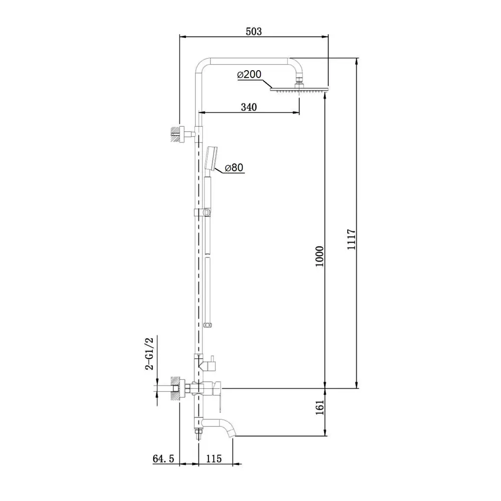 Фото 4 Душевая стойка Orange Steel M99-911ni