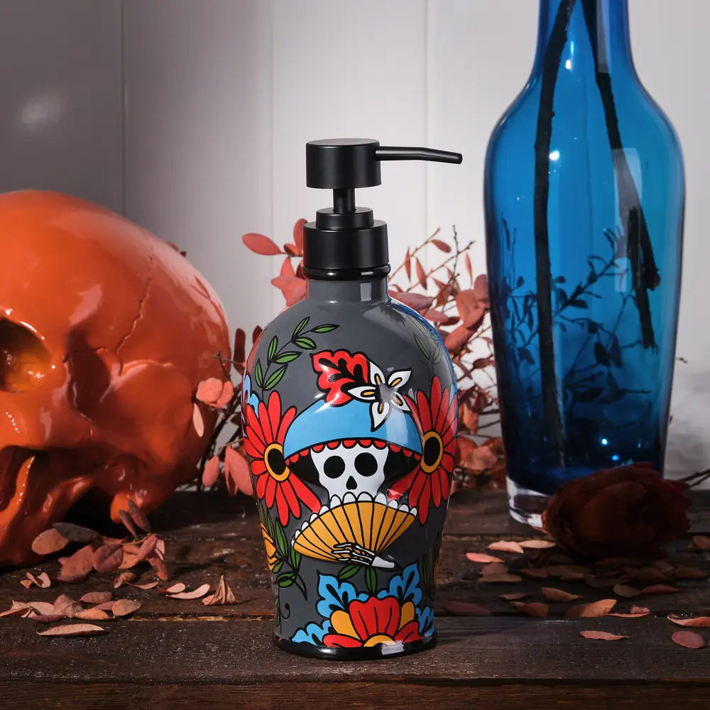 Фото 6 Дозатор для жидкого мыла Moroshka Los Muertos цвет серый Фото 6 Дозатор для жидкого мыла Moroshka Los Muertos цвет серый