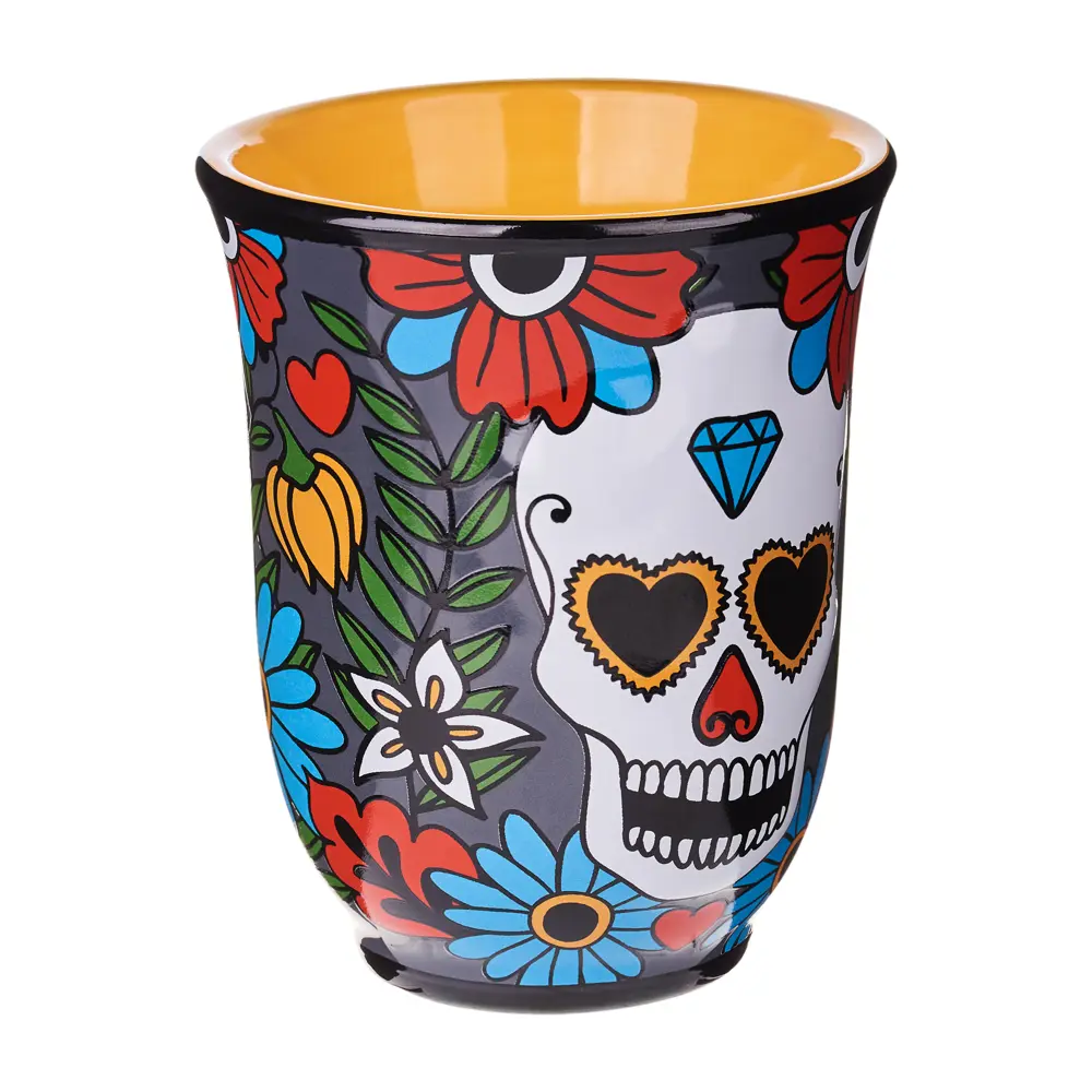Фото 2 Стакан для зубных щеток Moroshka Los Muertos цвет серый Фото 2 Стакан для зубных щеток Moroshka Los Muertos цвет серый