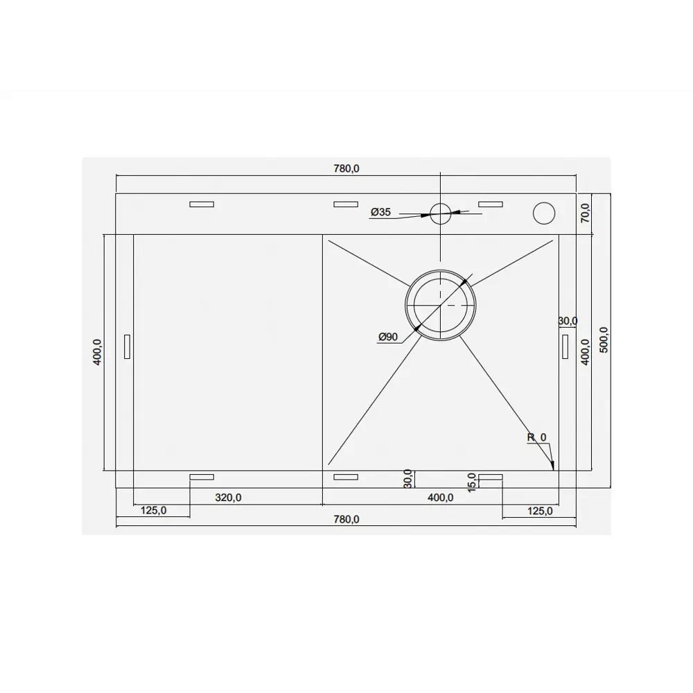 Фото Мойка для кухни Seaman Eco Marino SMV-Z-780L два отверстия с вентиль-автоматом цвет серебристый Фото Мойка для кухни Seaman Eco Marino SMV-Z-780L два отверстия с вентиль-автоматом цвет серебристый
