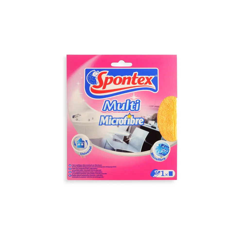 Фото 7 Тряпка из микроволокна Spontex Multi 1 шт Фото 7 Тряпка из микроволокна Spontex Multi 1 шт