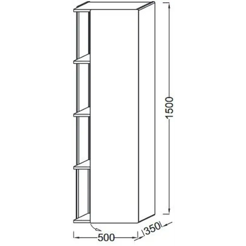Фото 2 Подвесная колонна Jacob Delafon EB1179D-274 150x50см Фото 2 Подвесная колонна Jacob Delafon EB1179D-274 150x50см