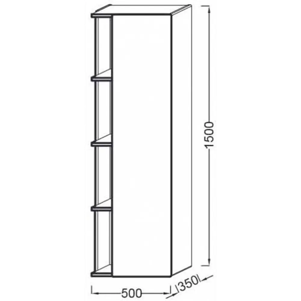 Фото 2 Подвесная колонна Jacob Delafon EB1179D-G1C 150x50см Фото 2 Подвесная колонна Jacob Delafon EB1179D-G1C 150x50см