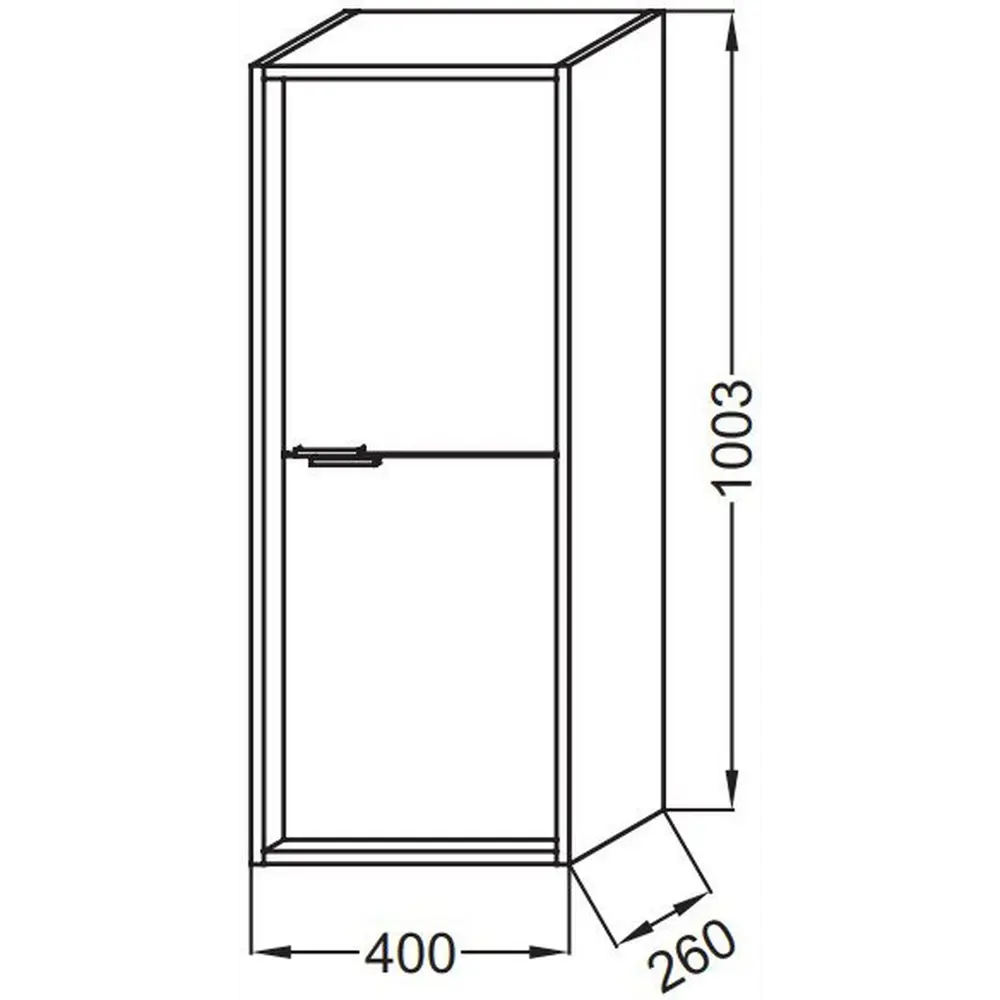 Фото 2 Шкаф-пенал Jacob Delafon EB1587-E52-F30 100x40см Фото 2 Шкаф-пенал Jacob Delafon EB1587-E52-F30 100x40см