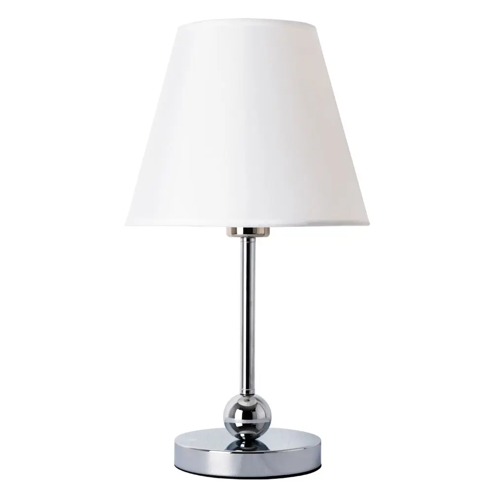 Фото Настольная лампа Arte lamp Elba E27 1x60 хром Фото Настольная лампа Arte lamp Elba E27 1x60 хром