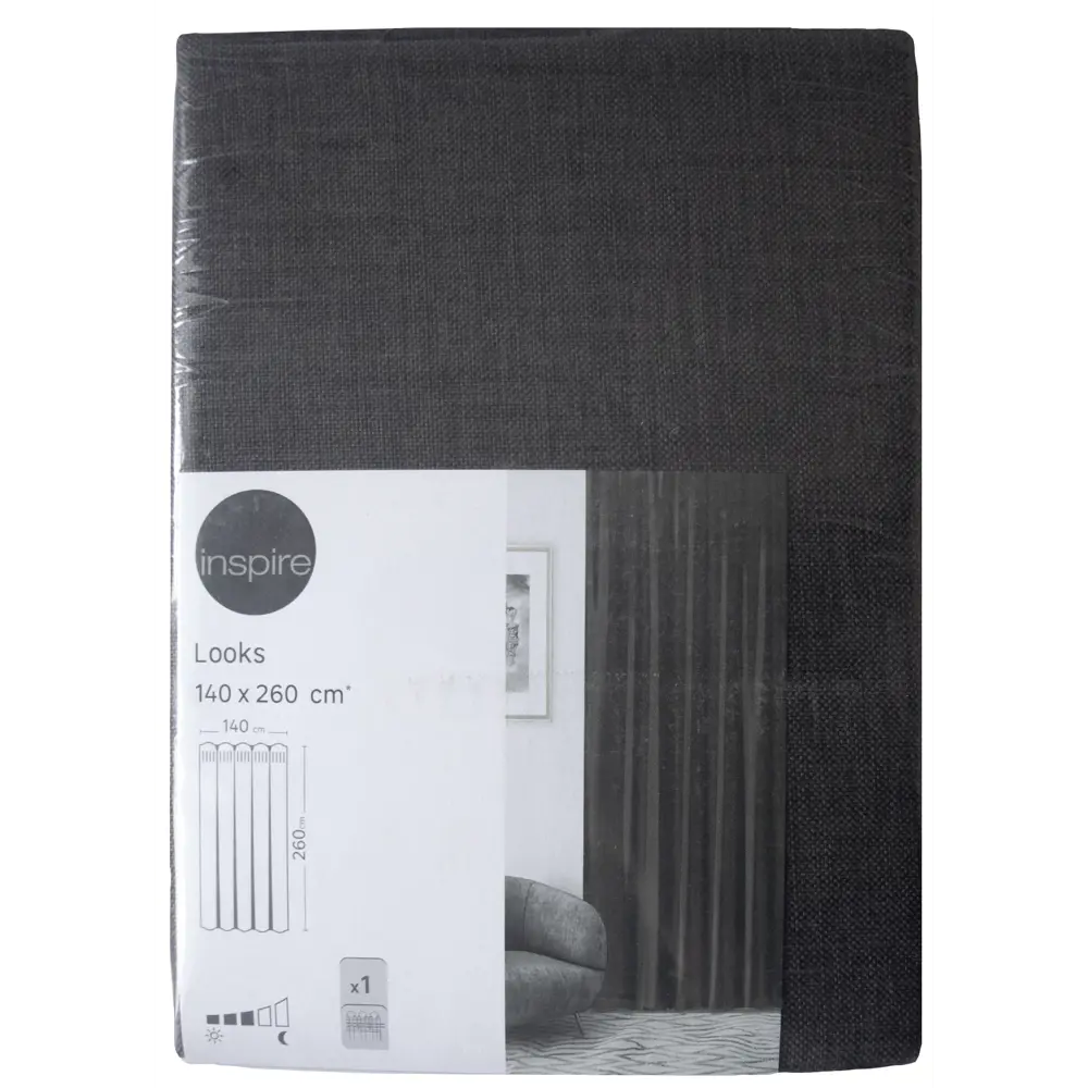 Фото 7 Штора на ленте Seasons Looks 140х260 см Gray цвет серый Фото 7 Штора на ленте Seasons Looks 140х260 см Gray цвет серый