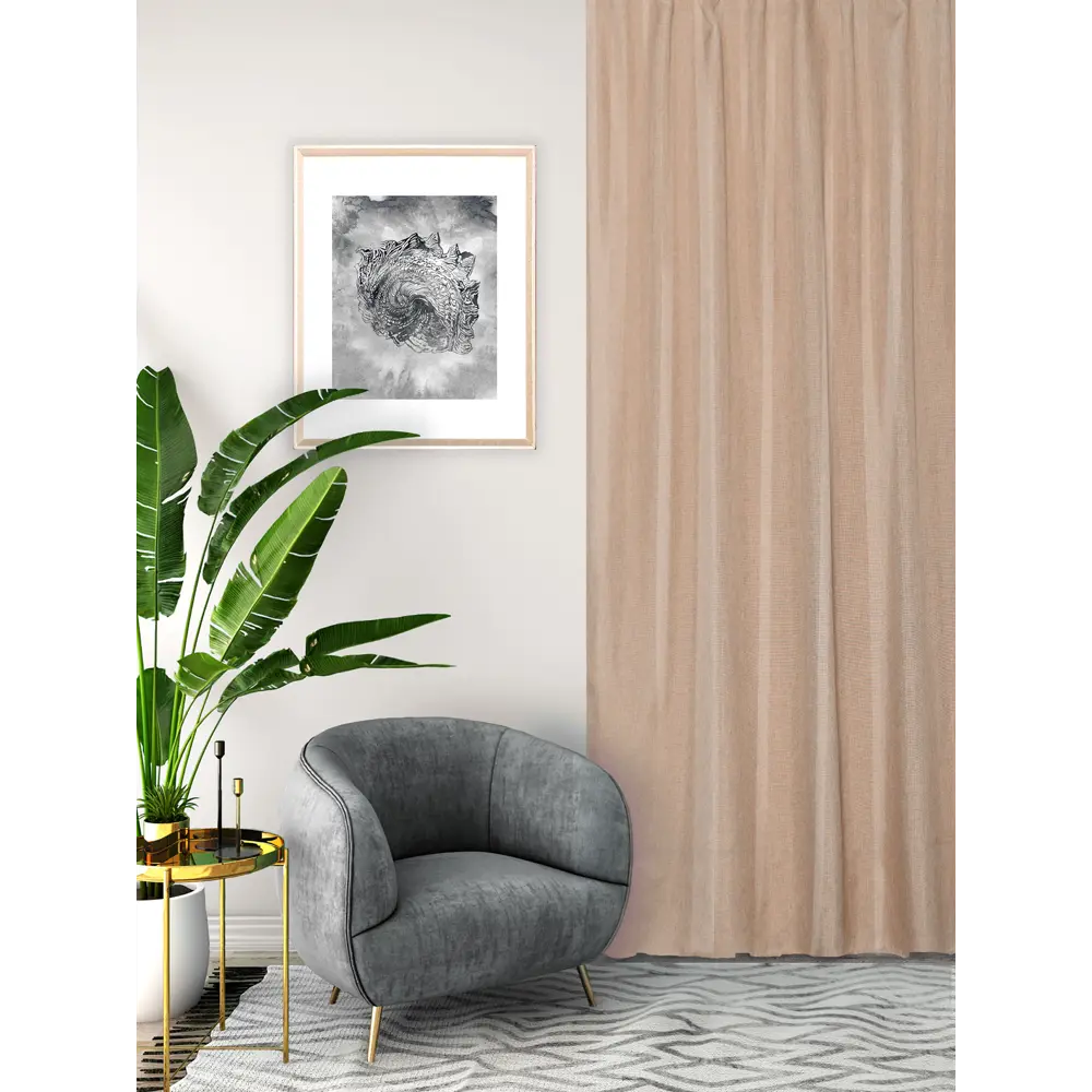 Фото 5 Штора на ленте Seasons Looks 140х260 см Beige цвет бежевый Фото 5 Штора на ленте Seasons Looks 140х260 см Beige цвет бежевый