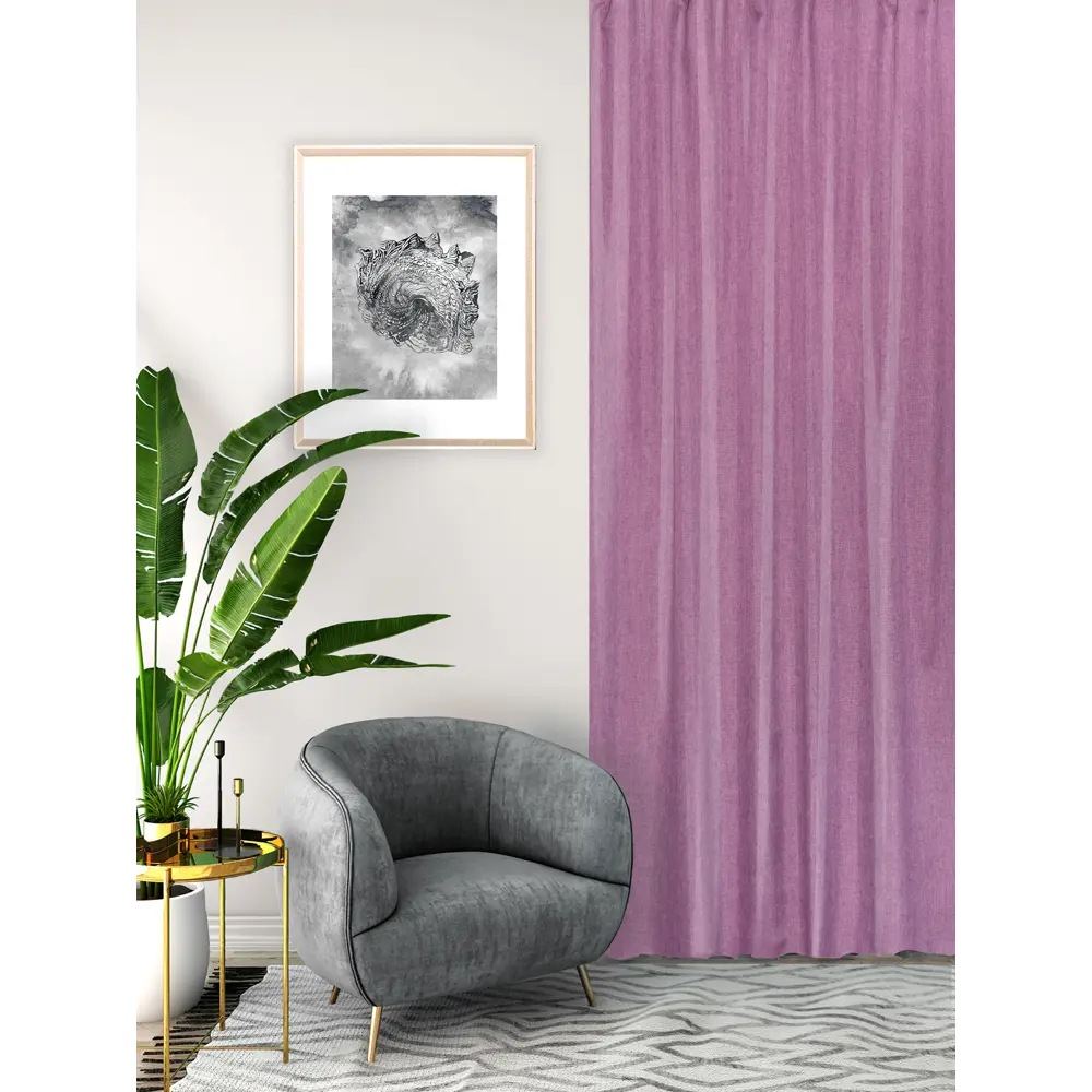 Фото 5 Штора на ленте Seasons Looks 140х260 см Violet цвет фиолетовый Фото 5 Штора на ленте Seasons Looks 140х260 см Violet цвет фиолетовый