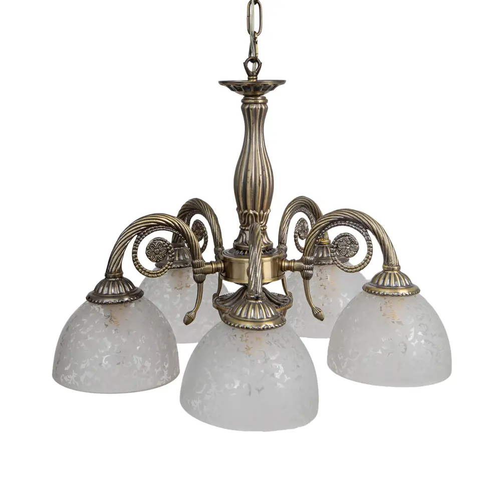 Фото Люстра подвесная Abrasax HSD89540/5 5 ламп цвет коричневый Фото Люстра подвесная Abrasax HSD89540/5 5 ламп цвет коричневый