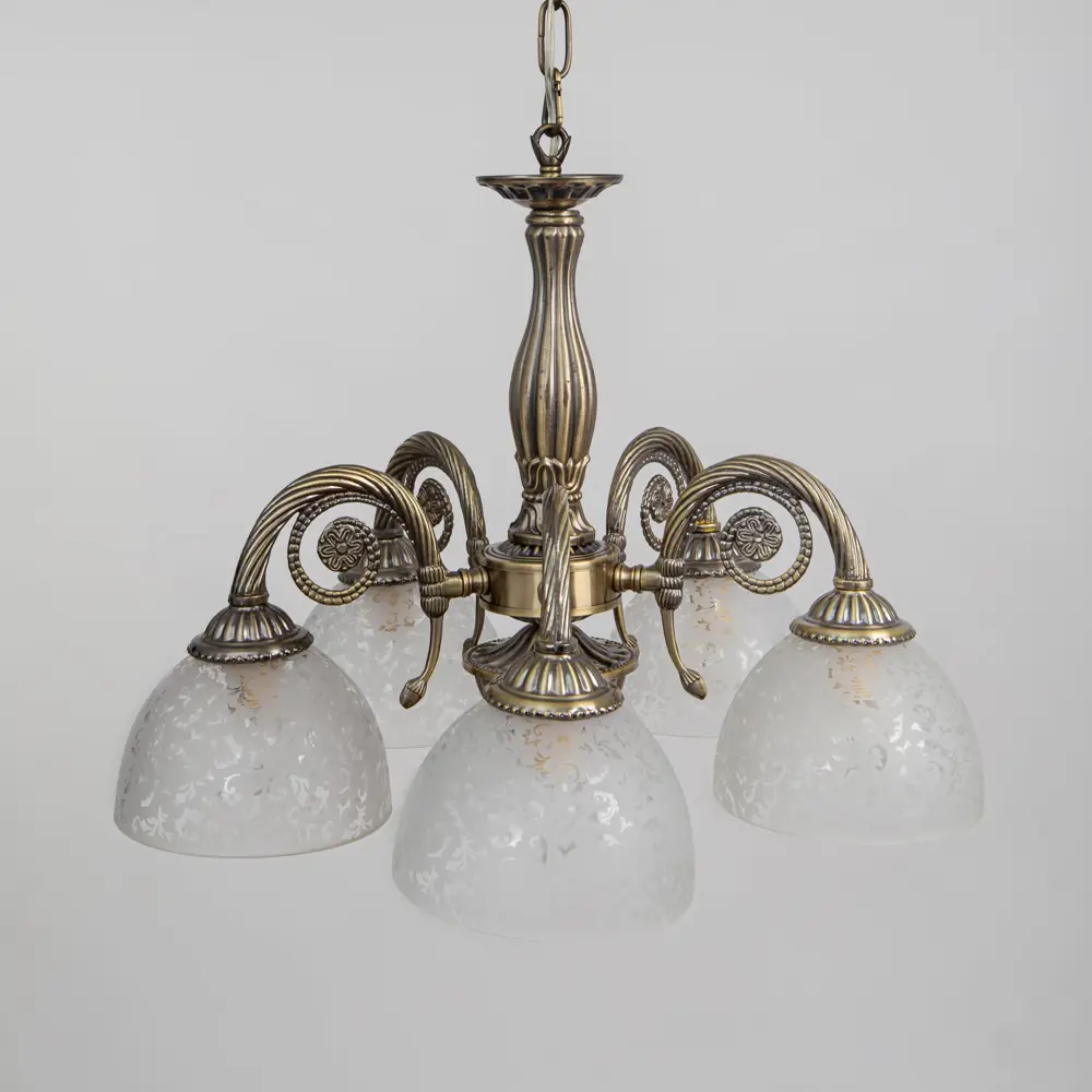 Фото 2 Люстра подвесная Abrasax HSD89540/5 5 ламп цвет коричневый Фото 2 Люстра подвесная Abrasax HSD89540/5 5 ламп цвет коричневый