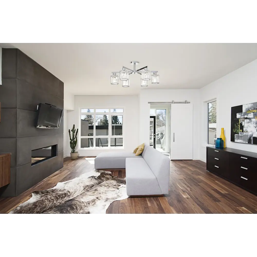 Фото 3 Люстра потолочная ESCADA 692/6P 6 ламп 18 м² цвет хром Фото 3 Люстра потолочная ESCADA 692/6P 6 ламп 18 м² цвет хром