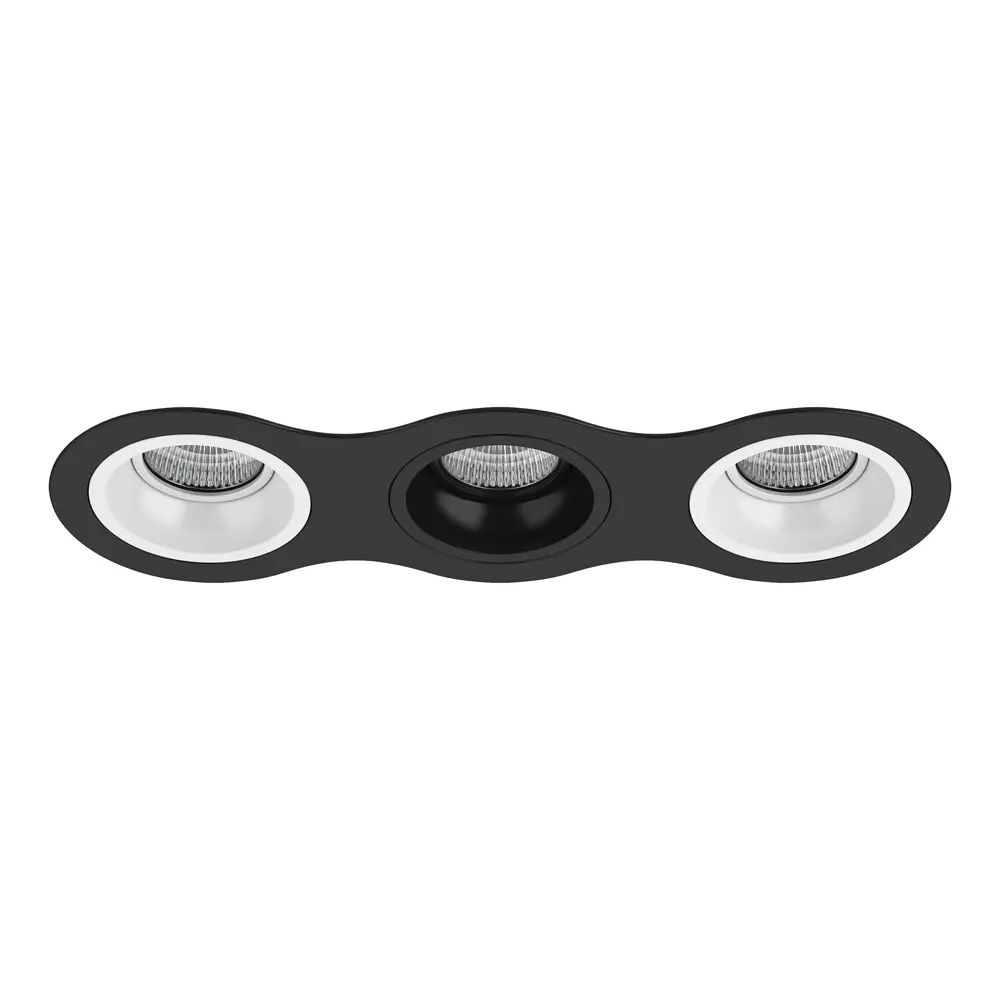 Фото Светильник точечный Встраиваемый LIGHTSTAR Domino D637060706 под отверстие 90 мм 6.8 м² цвет белый/черный Фото Светильник точечный Встраиваемый LIGHTSTAR Domino D637060706 под отверстие 90 мм 6.8 м² цвет белый/черный