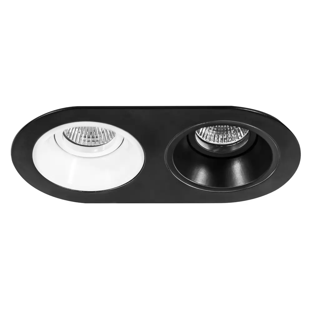 Фото Светильник точечный Встраиваемый LIGHTSTAR Domino D6570607 под отверстие 90 мм 4.5 м² цвет белый/черный Фото Светильник точечный Встраиваемый LIGHTSTAR Domino D6570607 под отверстие 90 мм 4.5 м² цвет белый/черный
