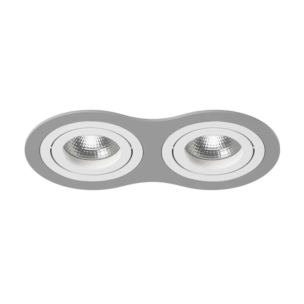 Фото Светильник точечный встраиваемый LIGHTSTAR Intero 16 под отверстие 82 мм 4.5 м² цвет белый/серый Фото Светильник точечный встраиваемый LIGHTSTAR Intero 16 под отверстие 82 мм 4.5 м² цвет белый/серый