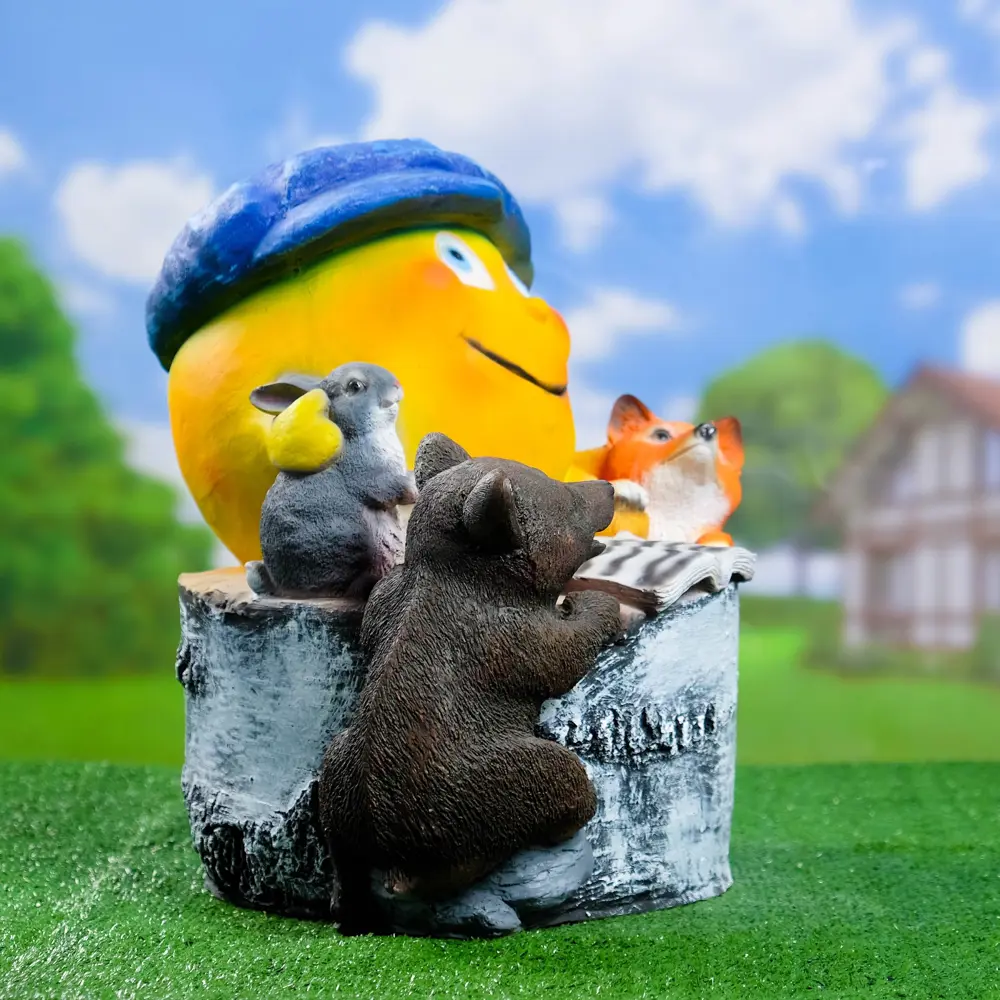 Фото 2 Садовая фигура Хорошие сувениры Колобок 36x50x40см Фото 2 Садовая фигура Хорошие сувениры Колобок 36x50x40см