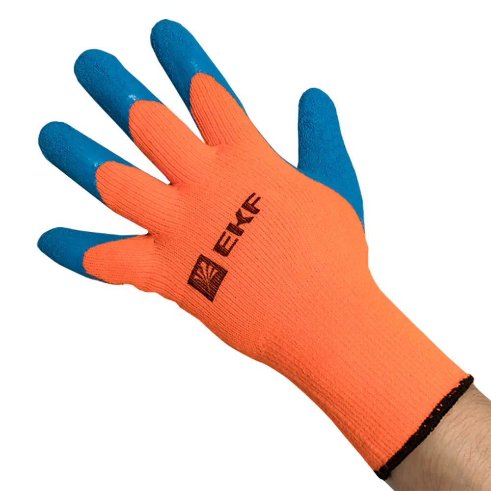 Фото 4 Перчатки акриловые EKF Professional pe10lt-9-pro, с рельефным латексным покрытием утепленные, размер L Фото 4 Перчатки акриловые EKF Professional pe10lt-9-pro, с рельефным латексным покрытием утепленные, размер L