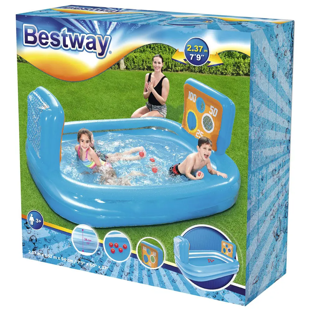 Фото 8 Игровой бассейн Bestway 54170 Тир 237x152x94 см Фото 8 Игровой бассейн Bestway 54170 Тир 237x152x94 см