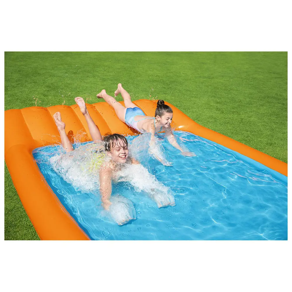 Фото 4 Бассейн Bestway 53080 с горкой и распылителем 341x213x38 см Фото 4 Бассейн Bestway 53080 с горкой и распылителем 341x213x38 см