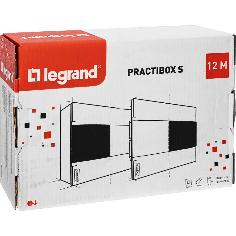 Фото 5 Щит распределительный встраиваемый Legrand Practibox S 12 модулей IP40 пластик цвет белый Фото 5 Щит распределительный встраиваемый Legrand Practibox S 12 модулей IP40 пластик цвет белый