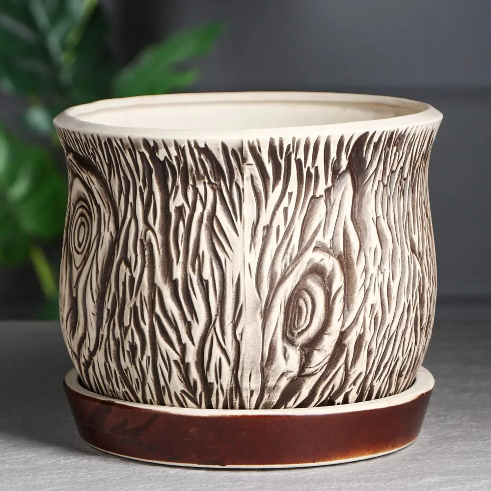 Фото Кашпо керамика Ручной Работы 1131512, 5 л бежевый керамика Фото Кашпо керамика Ручной Работы 1131512, 5 л бежевый керамика