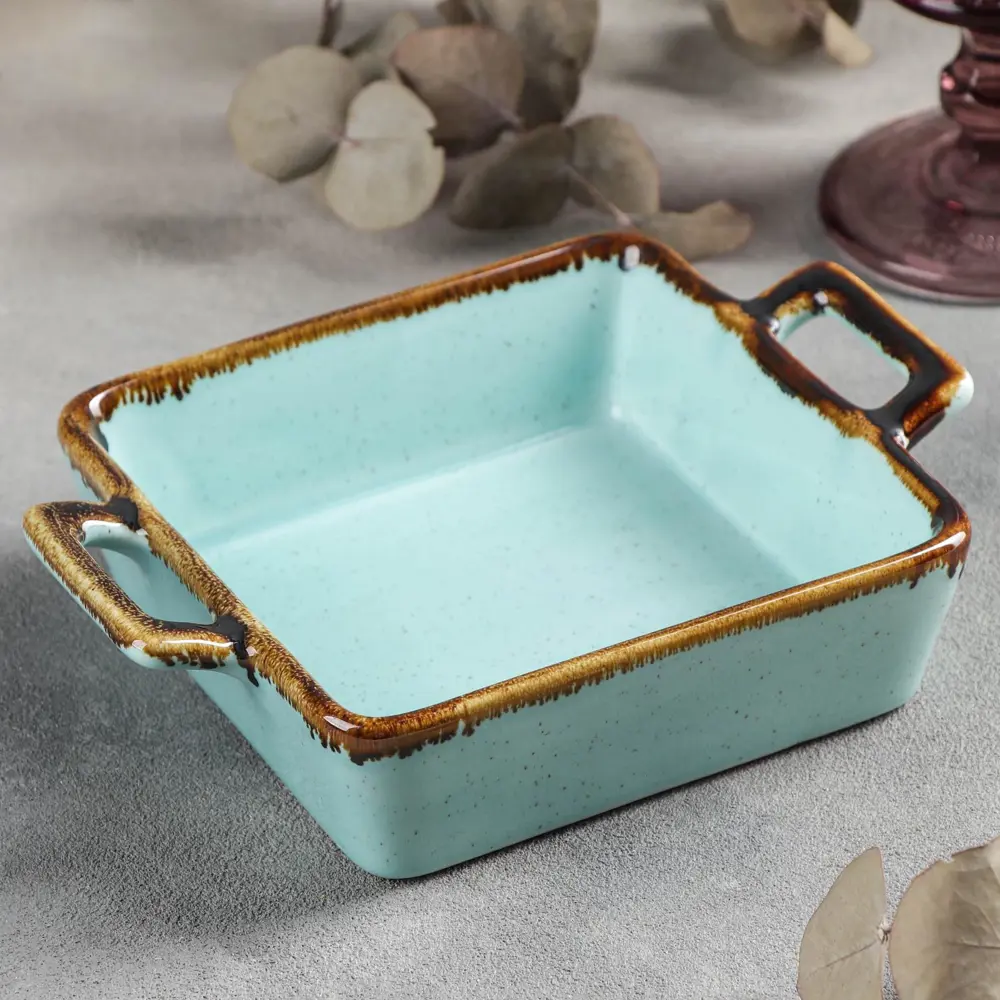 Фото Блюдо для запекания «Лазурит» 18.5×14×4.5 см цвет голубой Фото Блюдо для запекания «Лазурит» 18.5×14×4.5 см цвет голубой