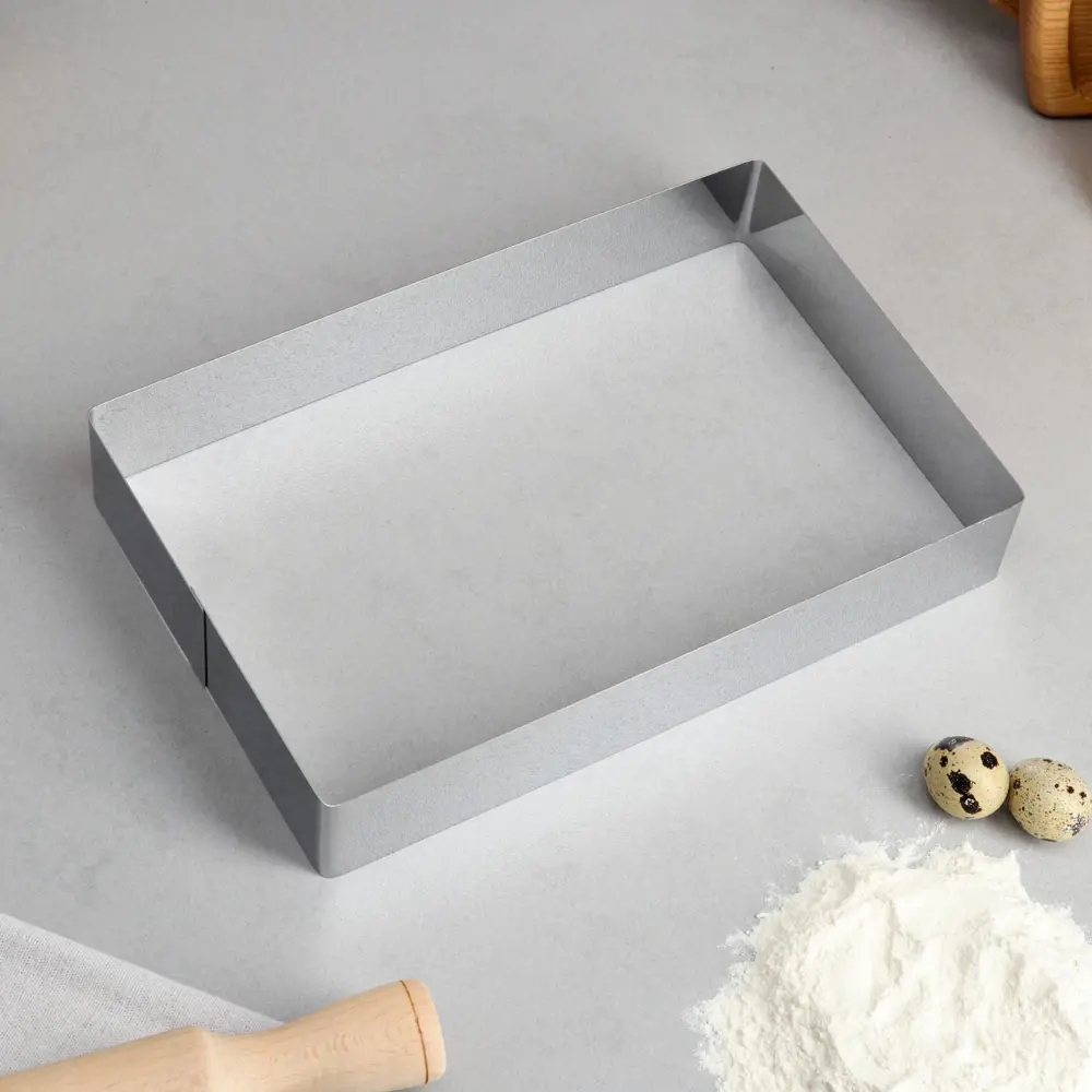 Фото 2 Форма для выпечки и выкладки "Прямоугольная" H-5 см 18 х 28 см Фото 2 Форма для выпечки и выкладки "Прямоугольная" H-5 см 18 х 28 см