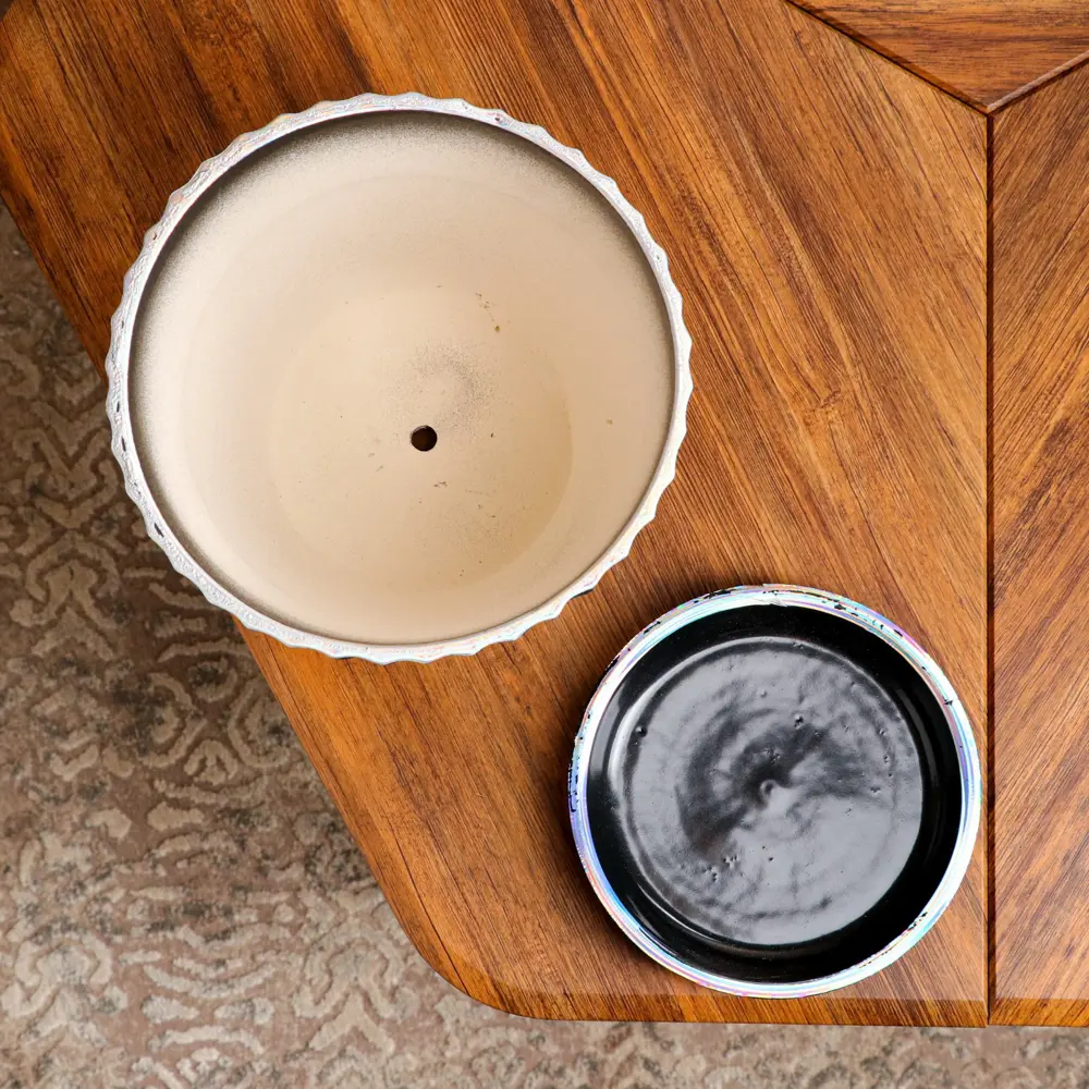 Фото 4 Горшок цветочный 2935473 Керамика ручной работы 10 см 3.5 л керамика черный Фото 4 Горшок цветочный 2935473 Керамика ручной работы 10 см 3.5 л керамика черный