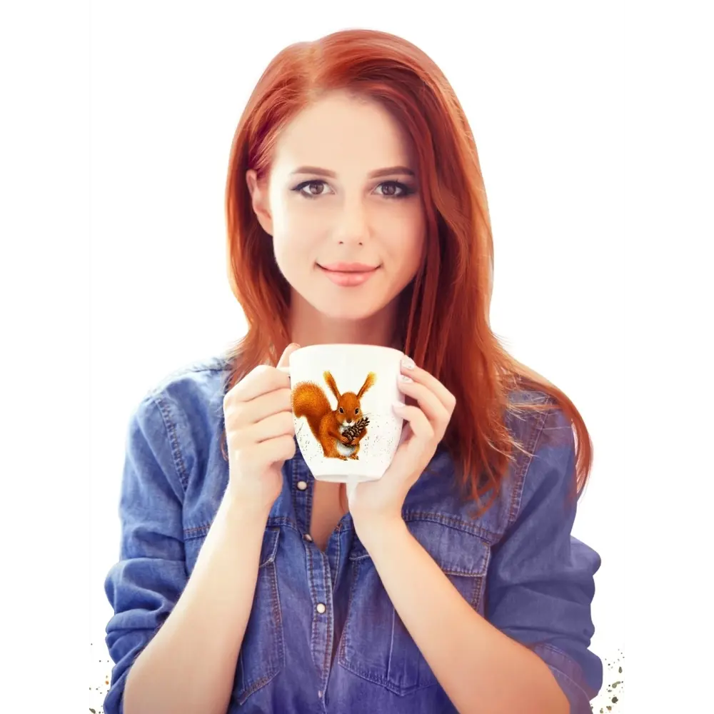 Фото 3 Кружка 380 мл Priority Белка фарфор цвет разноцветный Фото 3 Кружка 380 мл Priority Белка фарфор цвет разноцветный