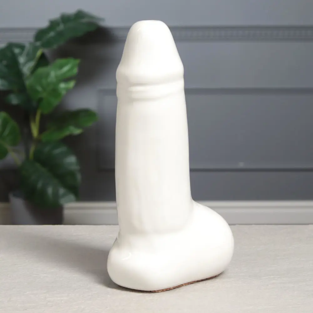 Фото 3 Ваза настольная керамическая "Достоинство" глянец, белый цвет, 21 см Фото 3 Ваза настольная керамическая "Достоинство" глянец, белый цвет, 21 см