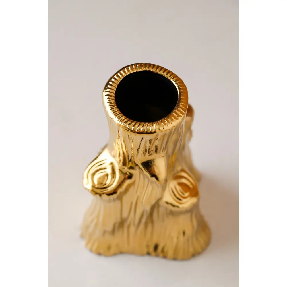 Фото 4 Ваза настольная керамическая "Дубок" булат золото 13 см Фото 4 Ваза настольная керамическая "Дубок" булат золото 13 см