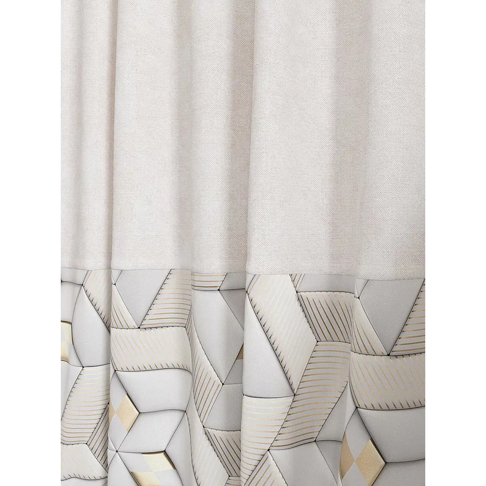 Фото 2 Штора Helga Фикронис TD-537228 на шторной ленте, 280x150 см, цвет бежевый Фото 2 Штора Helga Фикронис TD-537228 на шторной ленте, 280x150 см, цвет бежевый