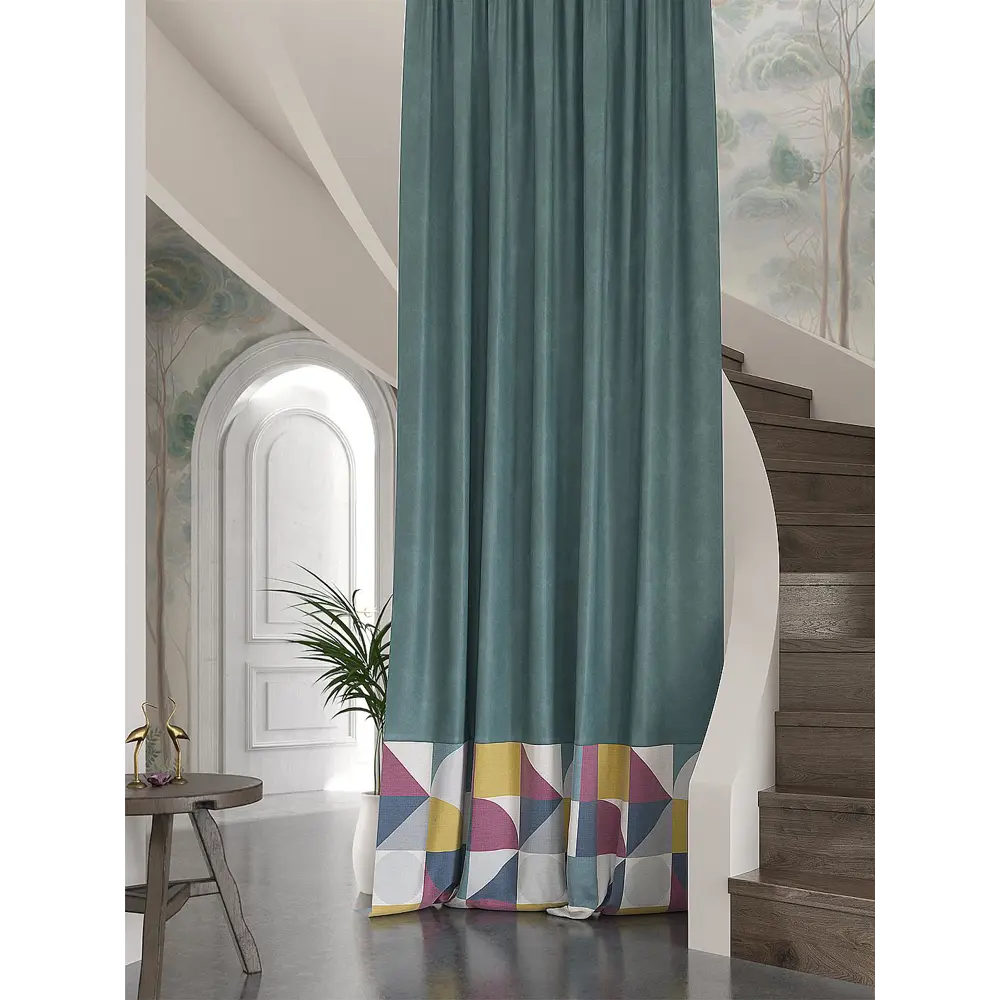Фото Штора Helga Нагвилор TD-537360 на шторной ленте, 280x150 см, цвет разноцветный