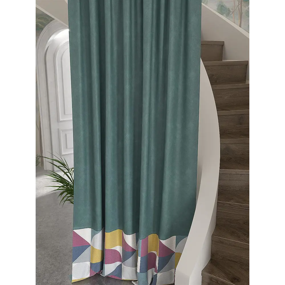 Фото 3 Штора Helga Нагвилор TD-537360 на шторной ленте, 280x150 см, цвет разноцветный