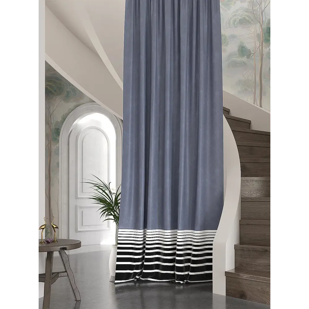 Фото Штора Helga Летирен TD-537568 на шторной ленте, 280x150 см, цвет разноцветный