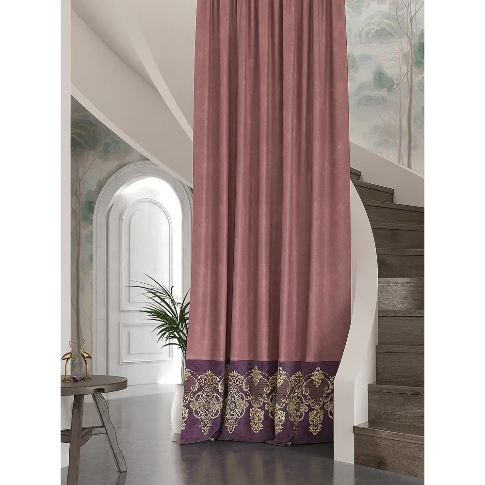 Фото Штора Helga Литирис TD-537673 на шторной ленте, 280x150 см, цвет разноцветный