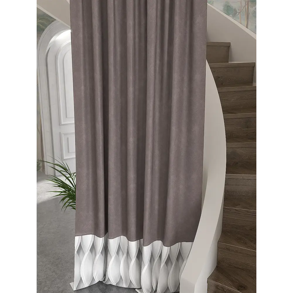 Фото 3 Штора Helga Феринет TD-537699 на шторной ленте, 280x150 см, цвет разноцветный