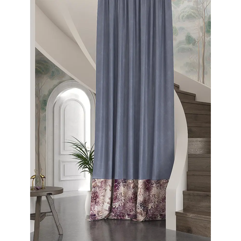 Фото Штора Helga Леристенс TD-537580 на шторной ленте, 280x150 см, цвет разноцветный