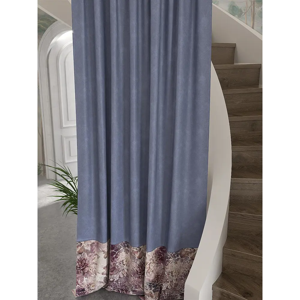 Фото 3 Штора Helga Леристенс TD-537580 на шторной ленте, 280x150 см, цвет разноцветный