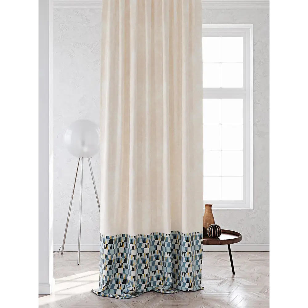 Фото Штора Helga Молквинс TD-537109 на шторной ленте, 280x150 см, цвет разноцветный