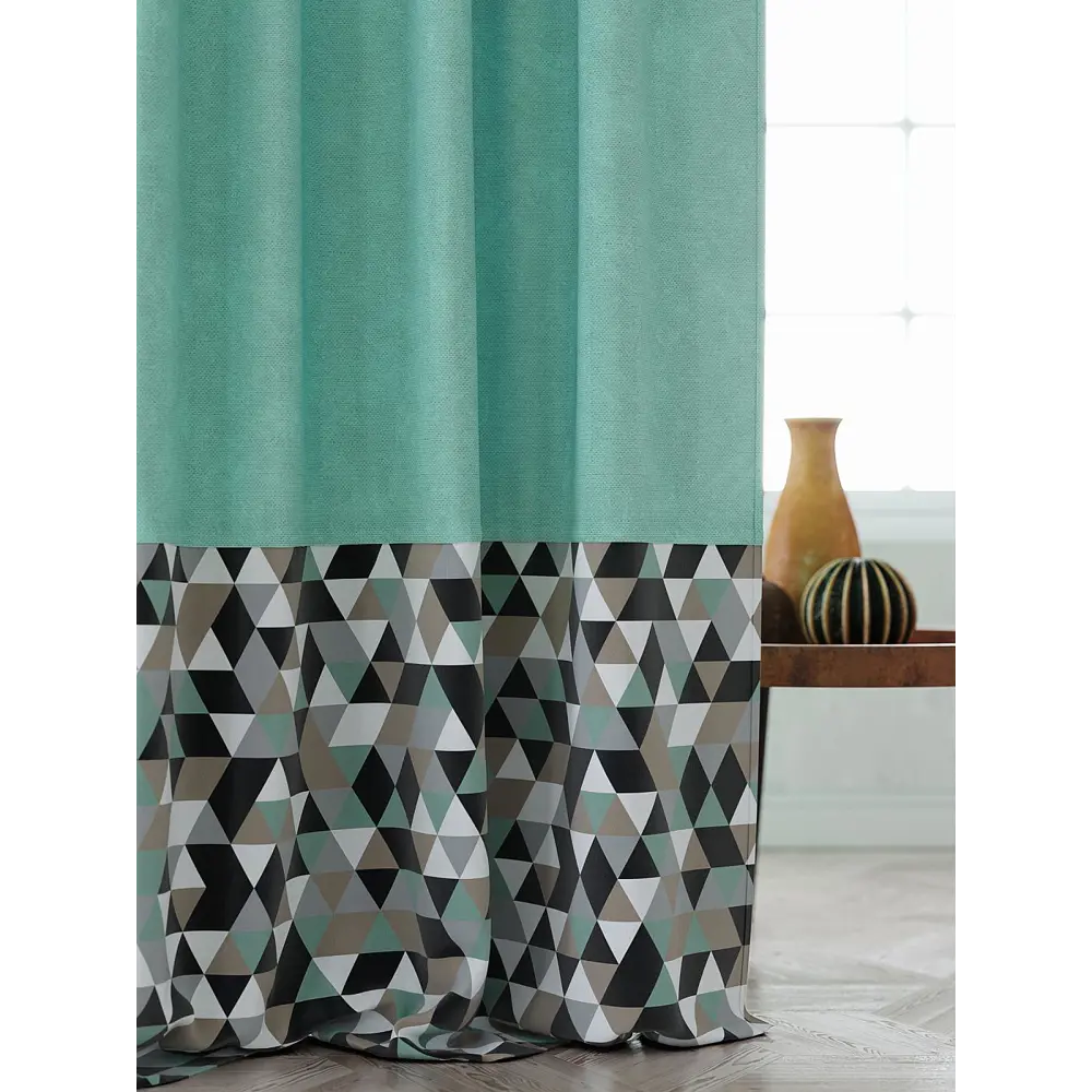 Фото 3 Штора Helga Швенрил TD-537111 на шторной ленте, 280x150 см, цвет разноцветный