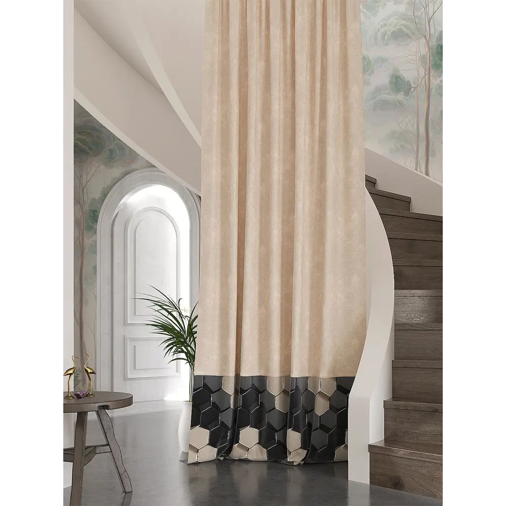 Фото Штора Helga Семтинс TD-537517 на шторной ленте, 280x150 см, цвет разноцветный