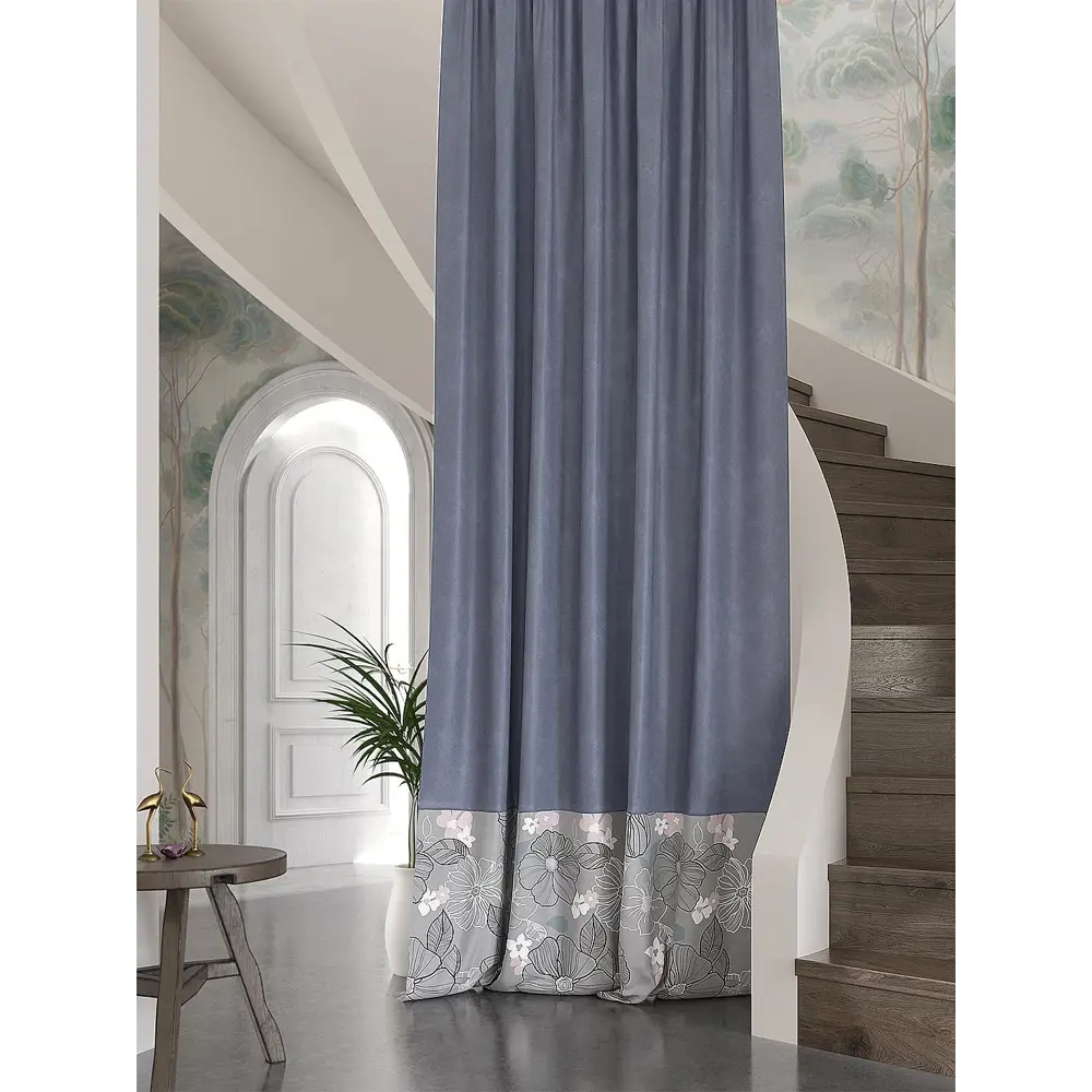 Фото Штора Helga Кинерест TD-537590 на шторной ленте, 280x150 см, цвет разноцветный