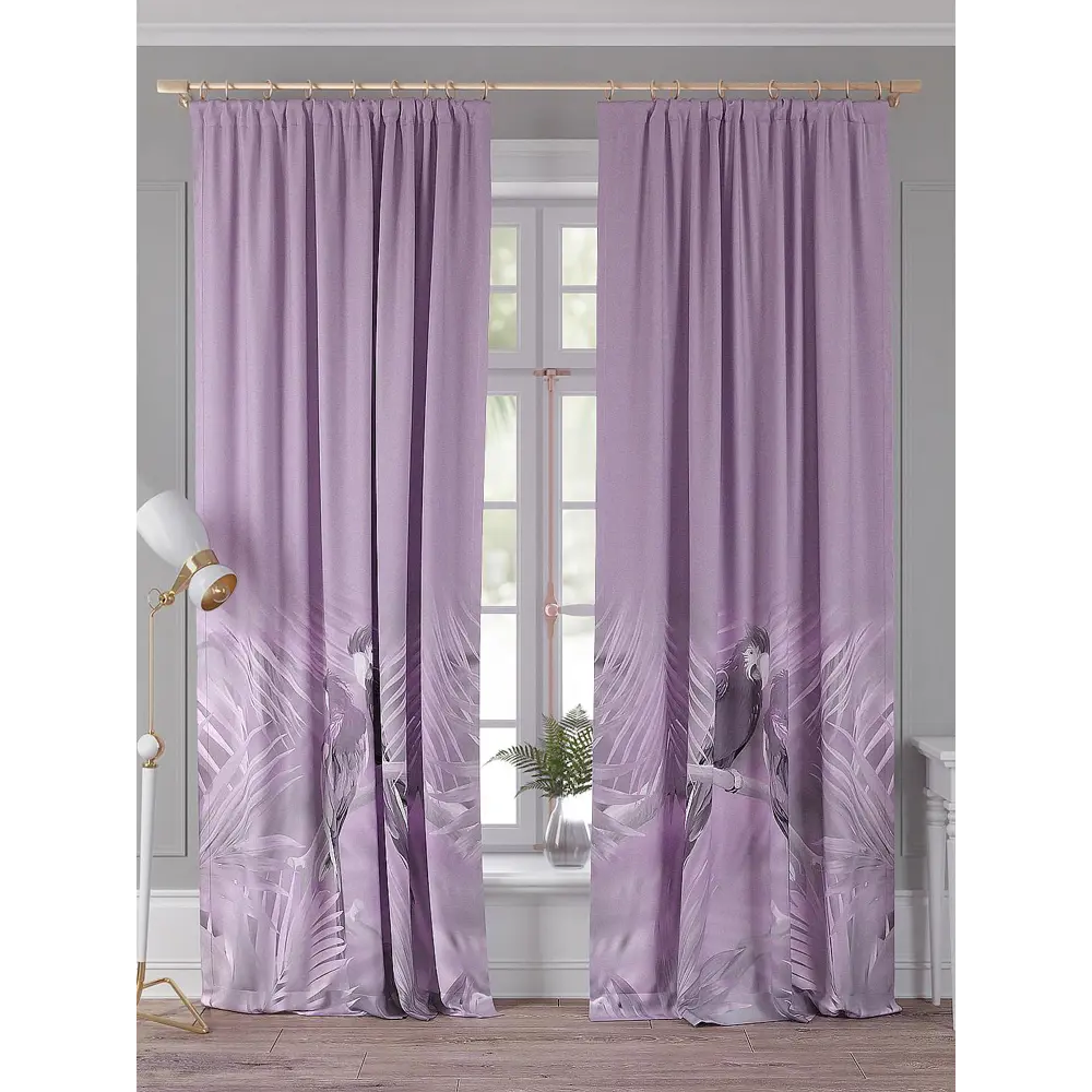 Фото Комплект штор Comfy Way Фенрикс TD-958278 на шторной ленте, 260x150 см, цвет белый Фото Комплект штор Comfy Way Фенрикс TD-958278 на шторной ленте, 260x150 см, цвет белый